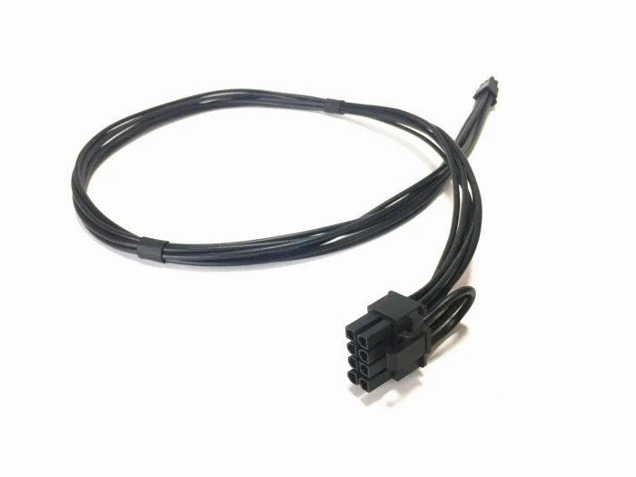 10 unids/lote Mini Cable de alimentación PCIe PCI-E de 6 pines a 8(6 + 2) pines para Apple iMAC Mac Pro G5 tarjeta de vídeo de torre 60cm 6P macho a 8 pines macho - imagen 2