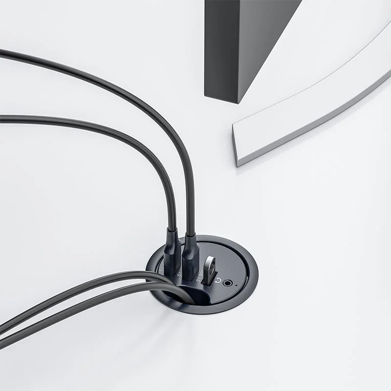 Soporte USB HUB 3,0 en estación de acoplamiento de escritorio con lector de tarjetas Multi USB 3,0 SD/TF, soporte para auriculares, Control de volumen, divisor USB - imagen 2