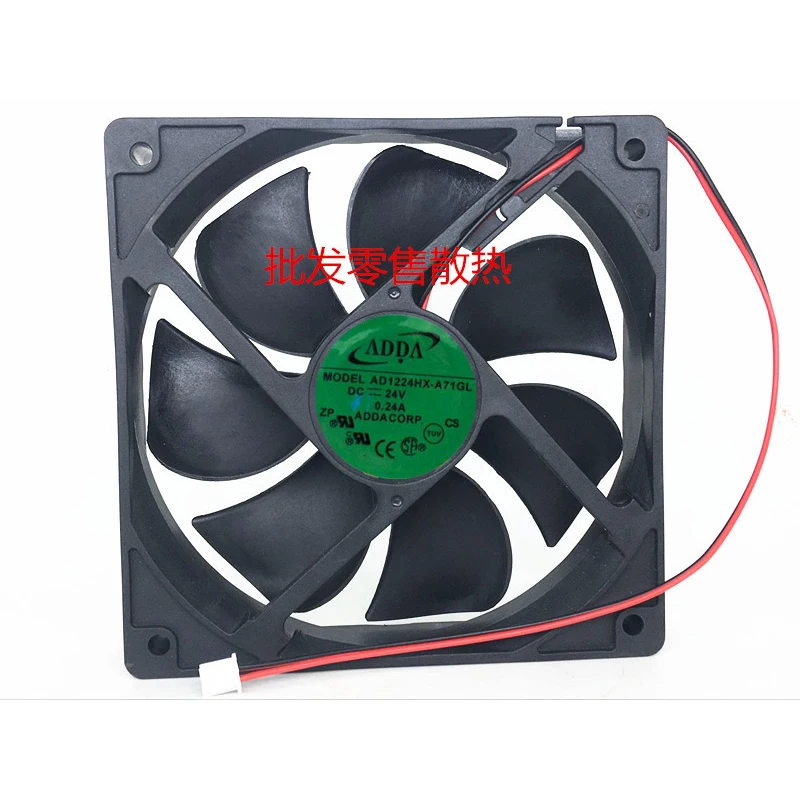 AD1224HX-A71GL-ventilador de refrigeración de energía para el chasis, nuevo, original, 24V, 12CM, 0.24A, 12025