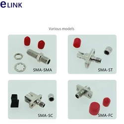 Conector Fibra Óptica SMA905 FTTH Acoplador Metálico