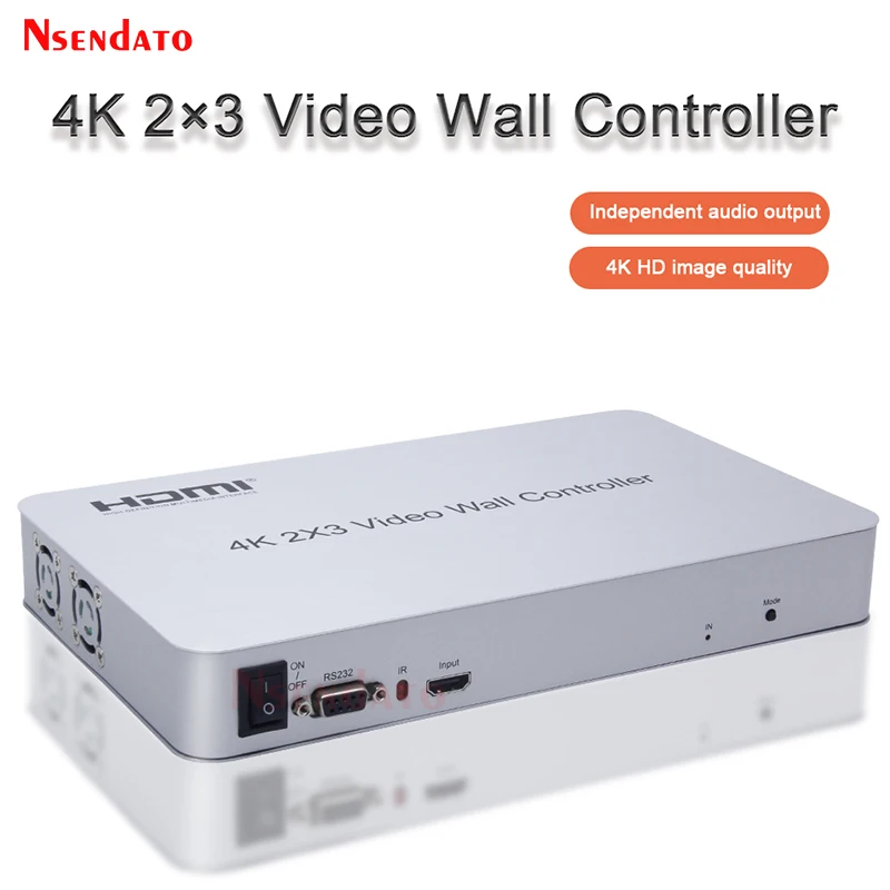 Controlador de pared de vídeo 4k 2x3 HDMI TV Video Wall 6 pantalla multi pantalla procesador de costura conmutador empalmador para PS2 TV ordenador - imagen 2