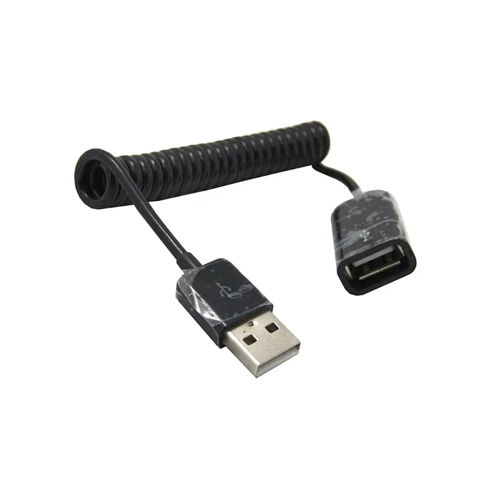 Cable de extensión del cargador de sincronización de datos USB 2,0 macho a hembra con resorte de 3M/1M/10 pies - imagen 3