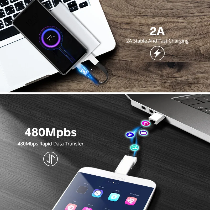 McGiLLon-Cable Micro USB tipo C para iPhone, Samsung, Xiaomi, teléfono móvil Android, Mini llavero corto portátil, Cable de sincronización de datos - imagen 2