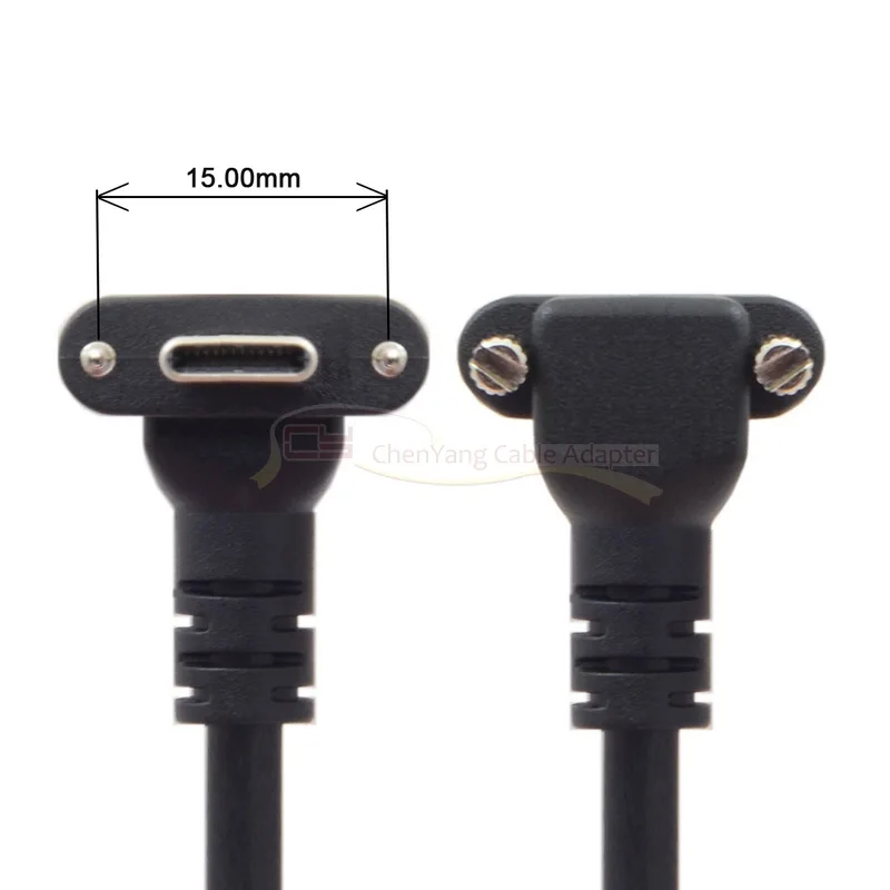 Cable USB-C 90° para Cámara – Bloqueo Tornillo Seguridad - imagen 3