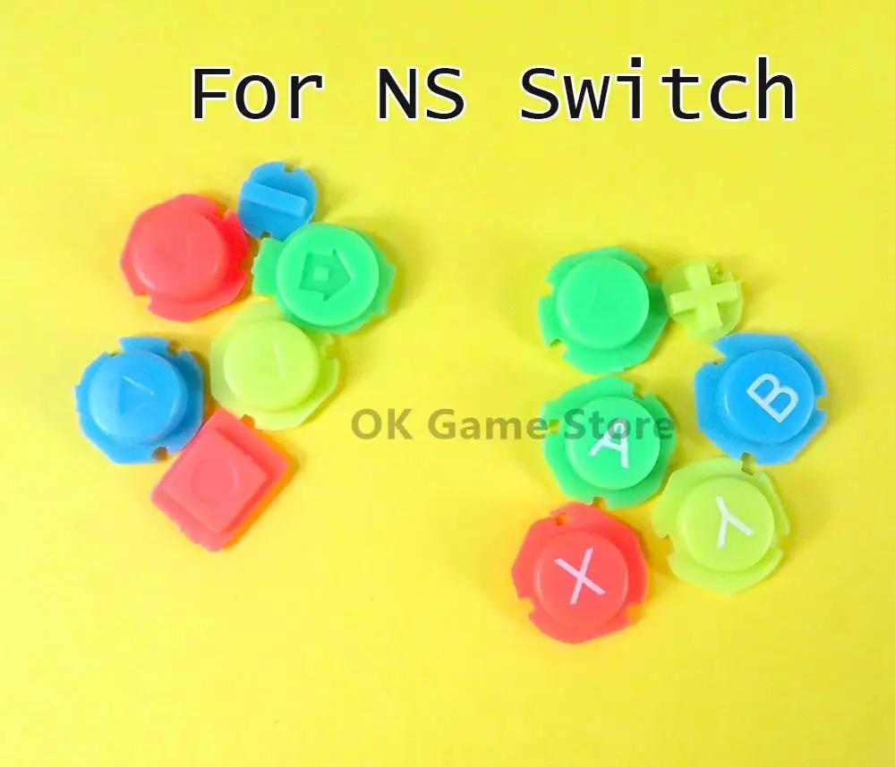 1 juego/lote de botones de teclas de direcciones ABXY coloridos Joystick para Nintendo Switch NS NX controlador Joy con controlador izquierdo y derecho - imagen 2