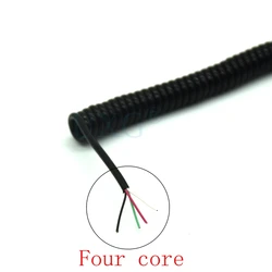 Cable USB Cuatro Núcleos Extensible Mini Micro DIY Onda Primavera