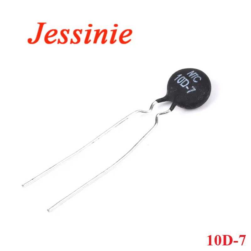 Resistencia termistor 20 piezas NTC 10D-7 10D7, resistencia térmica - imagen 4