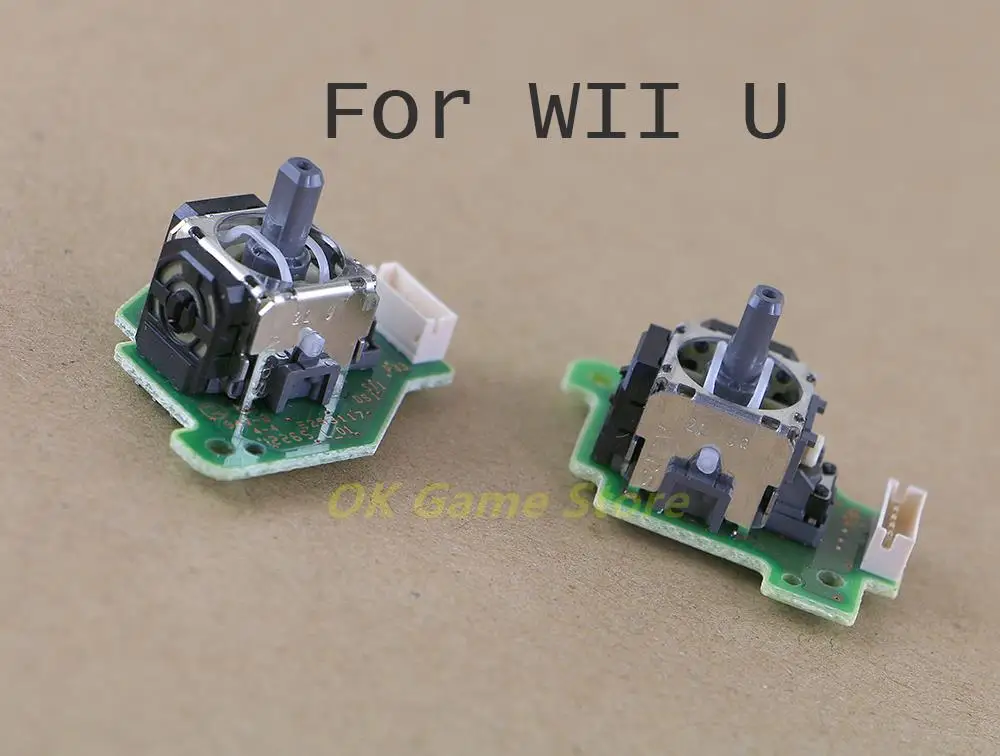 10 Uds Original izquierda derecha 3D palo analógico Joystick PCB placa para WiiU GamePad para Wii U WIIU GamePad controlador