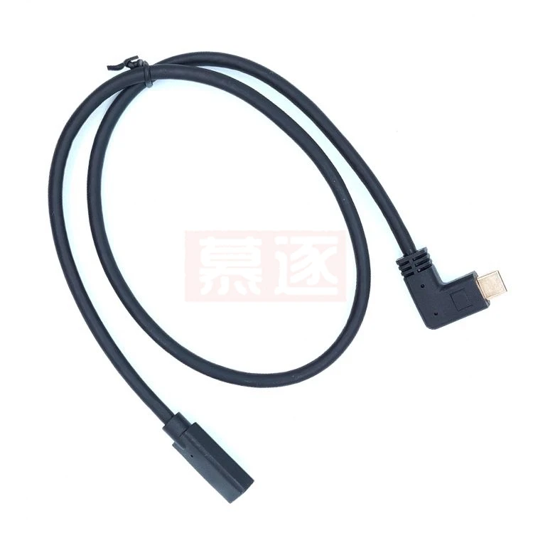 0,3 M-1,8 M Metro Typ-C USB 3,1 Makitanlichen zu USB-C Weibliche 90 grad Extensionğ Kabel extensor Cable Diseño Reversible - imagen 3