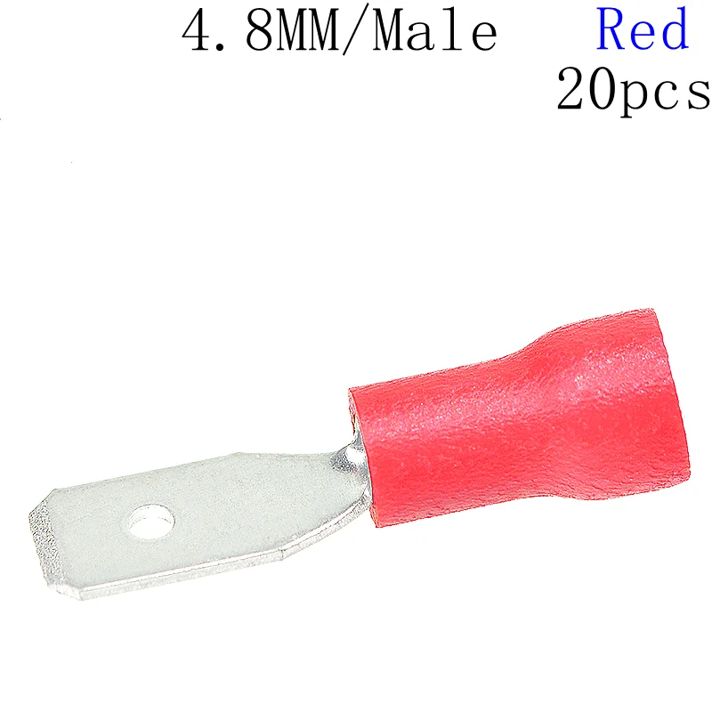 4.8mm male 20pcs