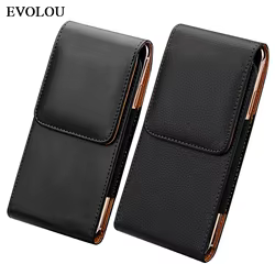 Samsung Funda riñonera de piel con clip para cinturón – Universal