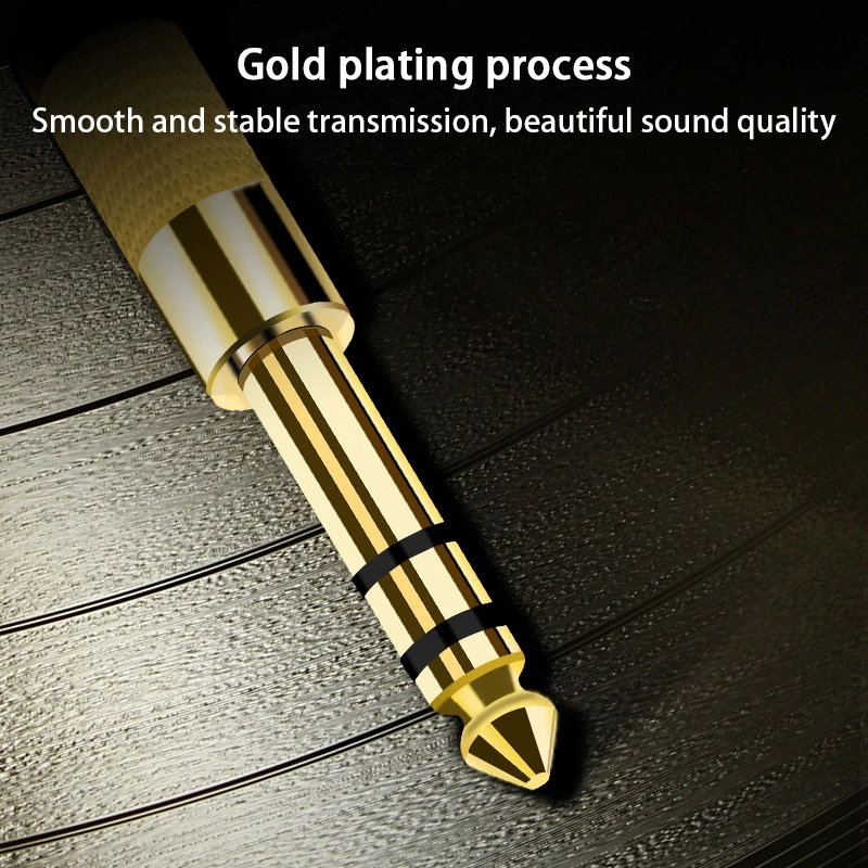 Conector Jack 6,5 6,35mm macho a conector hembra de 3,5mm, amplificador de auriculares, Adaptador de Audio, convertidor de micrófono AUX 6,3 3,5mm - imagen 4