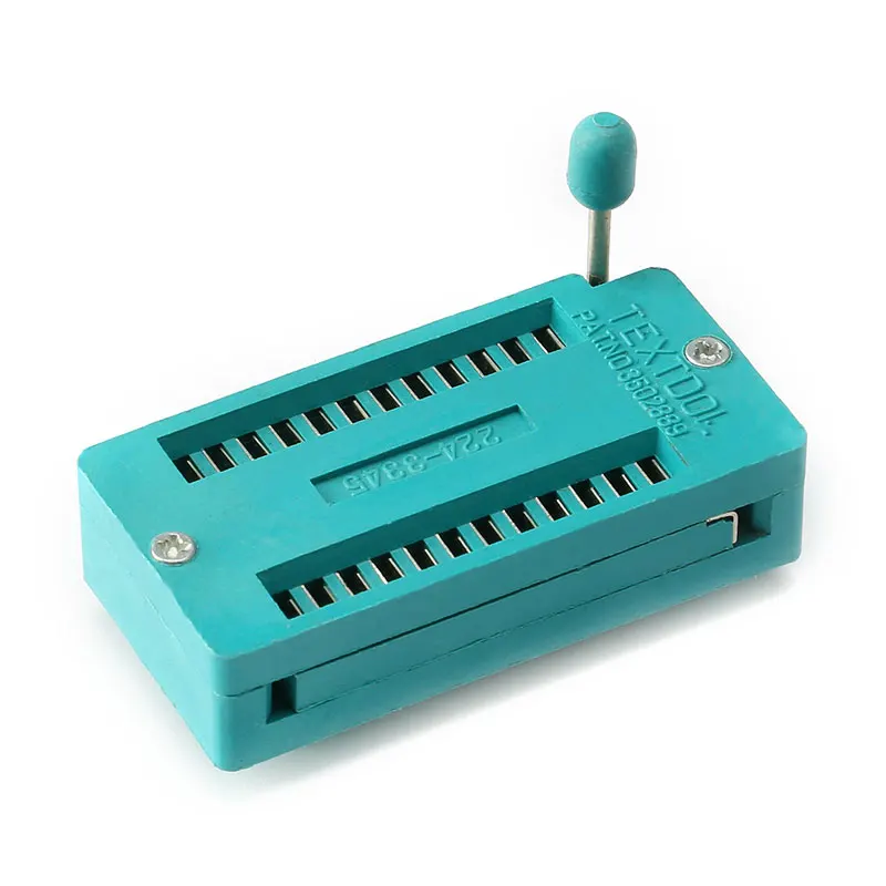 Zócalo de asiento con cerradura IC, 2,54 MM, 14P, 16P, 20P, 24P, 28P, 40 P, DIP, Universal, ZIF, IC, tipo de soldadura, circuito integrado, Pin 28, 40 P - imagen 5