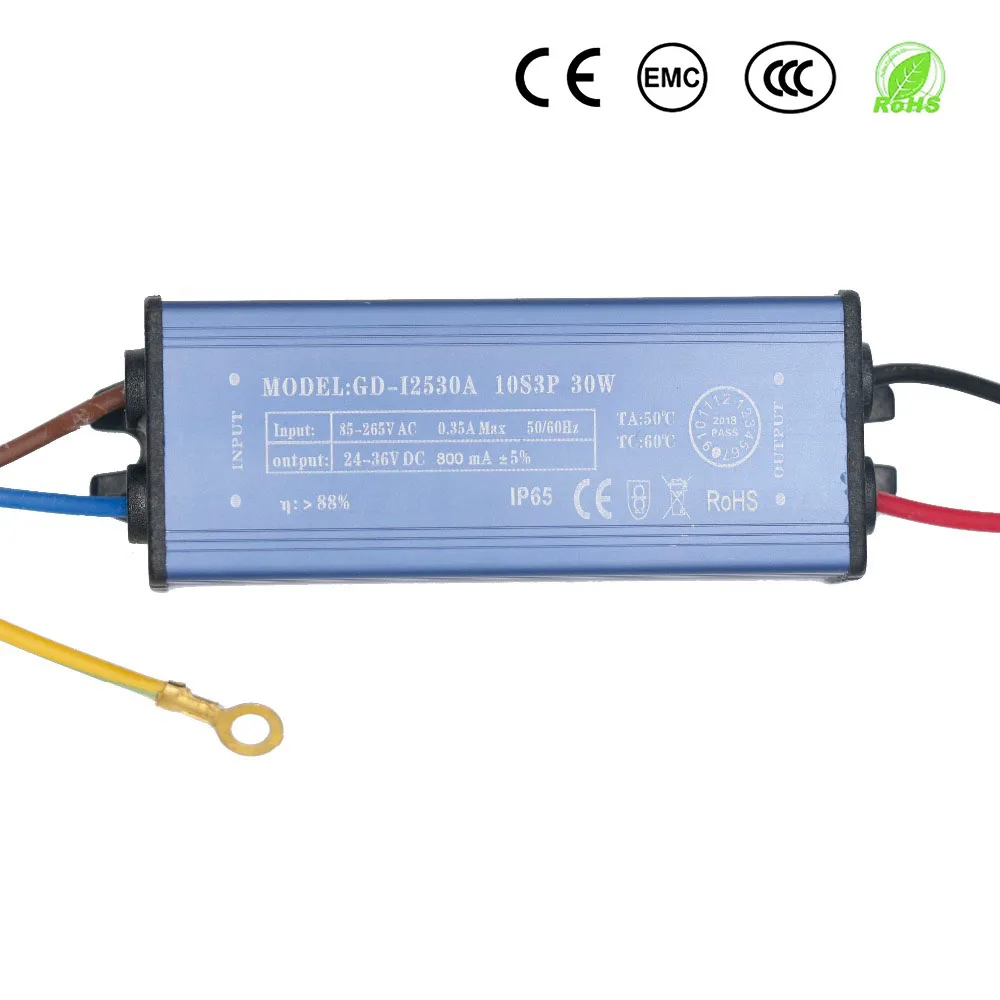 Controlador LED de 30W 50W 100W 150W 300mA 600mA 900mA para fuente de alimentación LED transformadores de iluminación de Control de voltaje de corriente constante - imagen 3