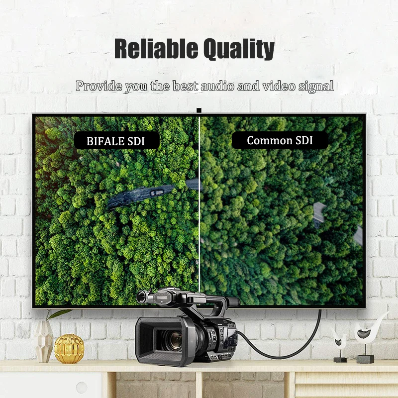 Cable BNC macho a macho Q9, Conector de crimpado, 100CM, para consola de juegos, Reunión, 1 piezas - imagen 2