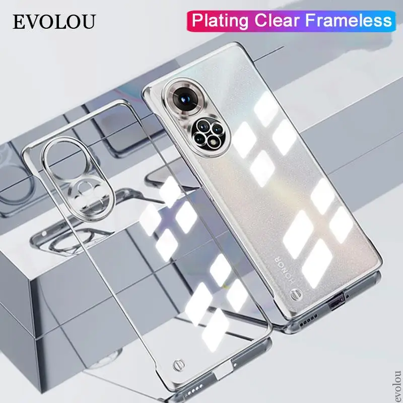 Funda de teléfono transparente sin marco delgada para Huawei Honor 50 Pro 50SE Nova 9, carcasa de parachoques duro para Huawei P50 Honor 50Pro