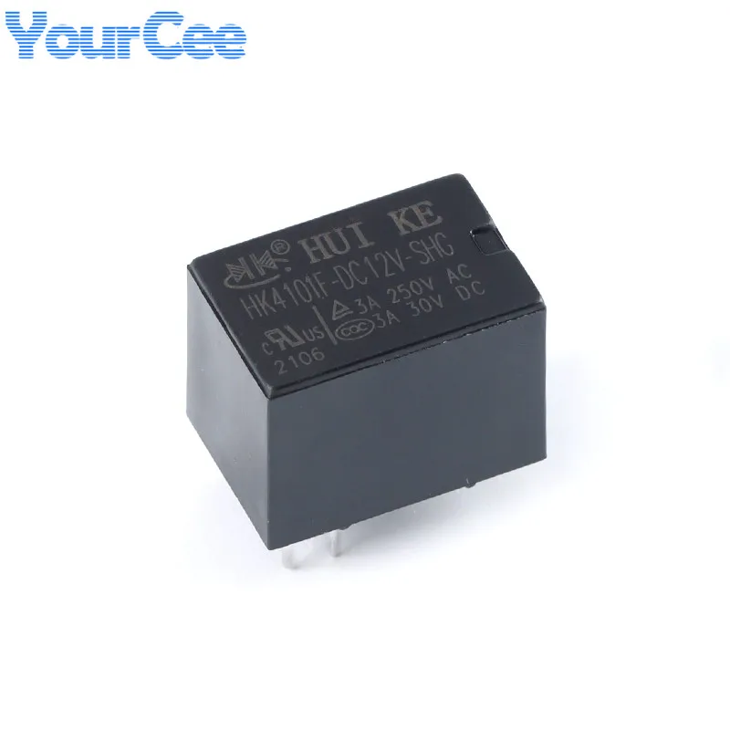 5 uds HK4101F HK4101F-DC24V-SHG HK4101F-DC12V-SHG HK4101F-DC5V-SHG 5pin HK4100F HK4101F-DC12V-SHG 24VDC 24V 12V 5V relé - imagen 4