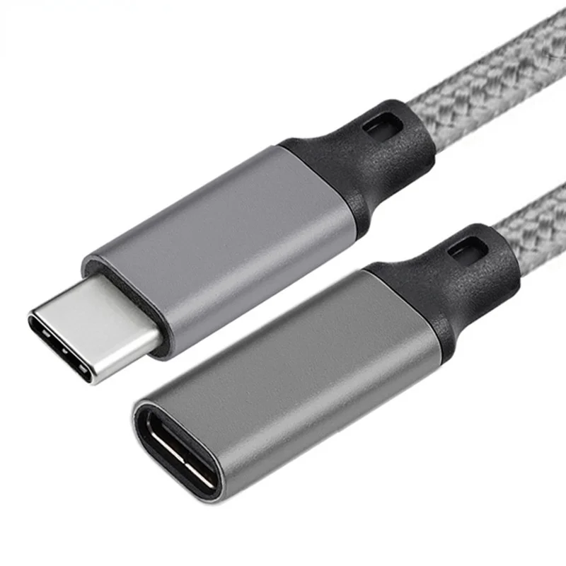 Cable de extensión USB C OTG de 0,2 m/0,5 m/1 m/2 m/3 m - Extensor USB C USB 3.1 Gen 2 de 10 Gbps 100 W de carga rápida Compatible con TB 3 - imagen 2