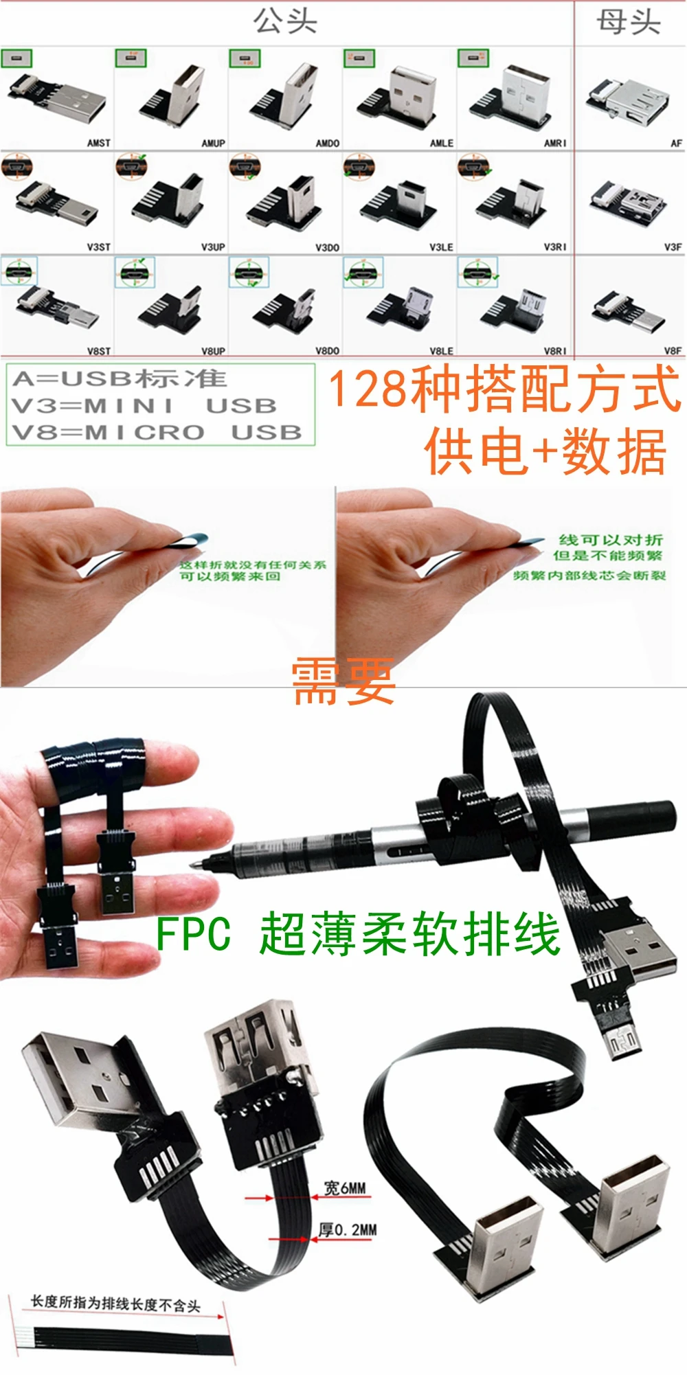 Una foto de una persona sosteniendo un bolígrafo y una imagen de un bolígrafo con un cordón