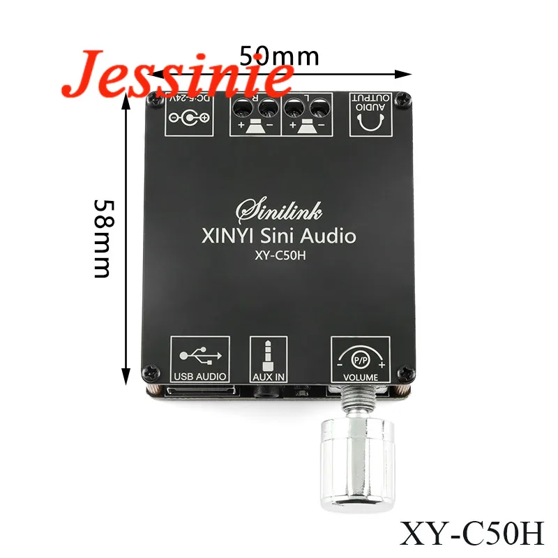Amplificador DE POTENCIA Digital TPA3116, módulo de placa estéreo 50Wx2, Amplificador XY-C50L, compatible con Bluetooth 5,0, XY-C50H - imagen 4