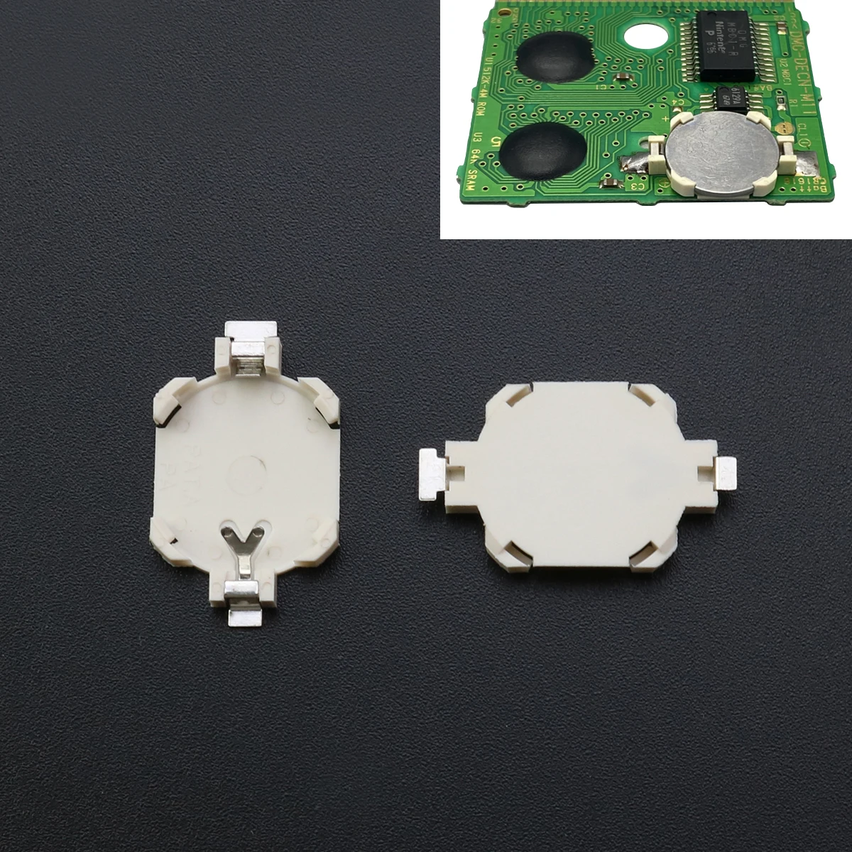 YuXi-Soporte de batería CR1616 para Nintendo Gameboy, tarjeta de juego GB GBC GBA - imagen 3