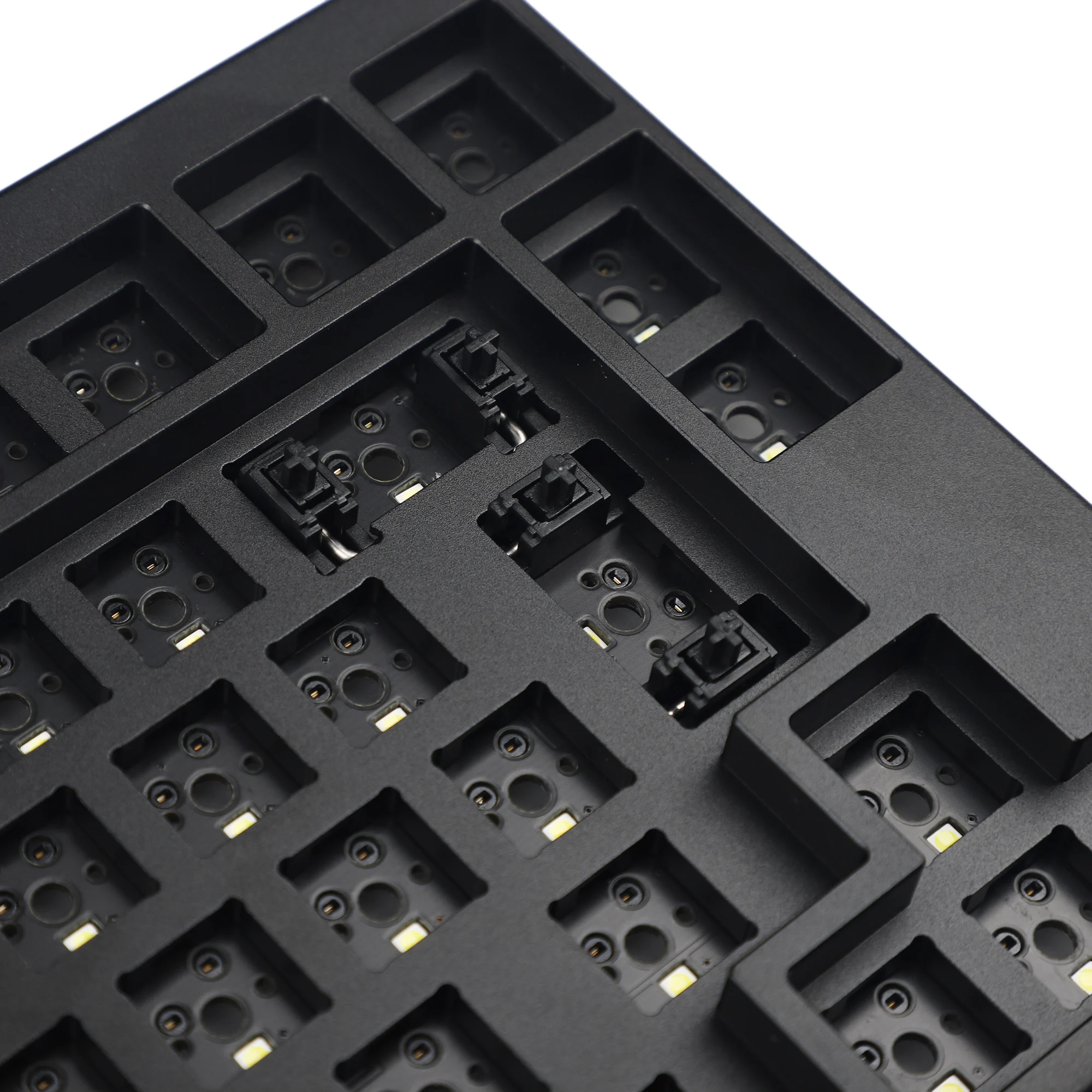 ID80 V2 ISO RGB caja de aluminio anodizado capa en polvo Plat intercambiable en caliente PCB tipo C PCB QMK a través de MX Kit de teclado mecánico - imagen 2