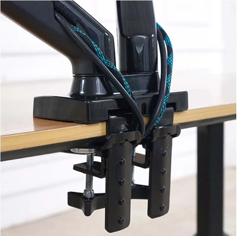 Soporte de Monitor Dual F160 con resorte de gas, brazo de escritorio giratorio 360, 2-9KG, 2 USB3.0, 10-27 pulgadas, nuevo - imagen 2