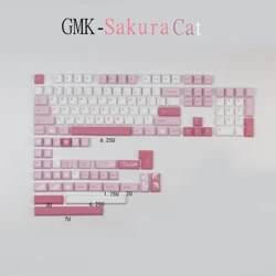 PBT Sakura Cat Teclas Cherry para Teclado Mecánico