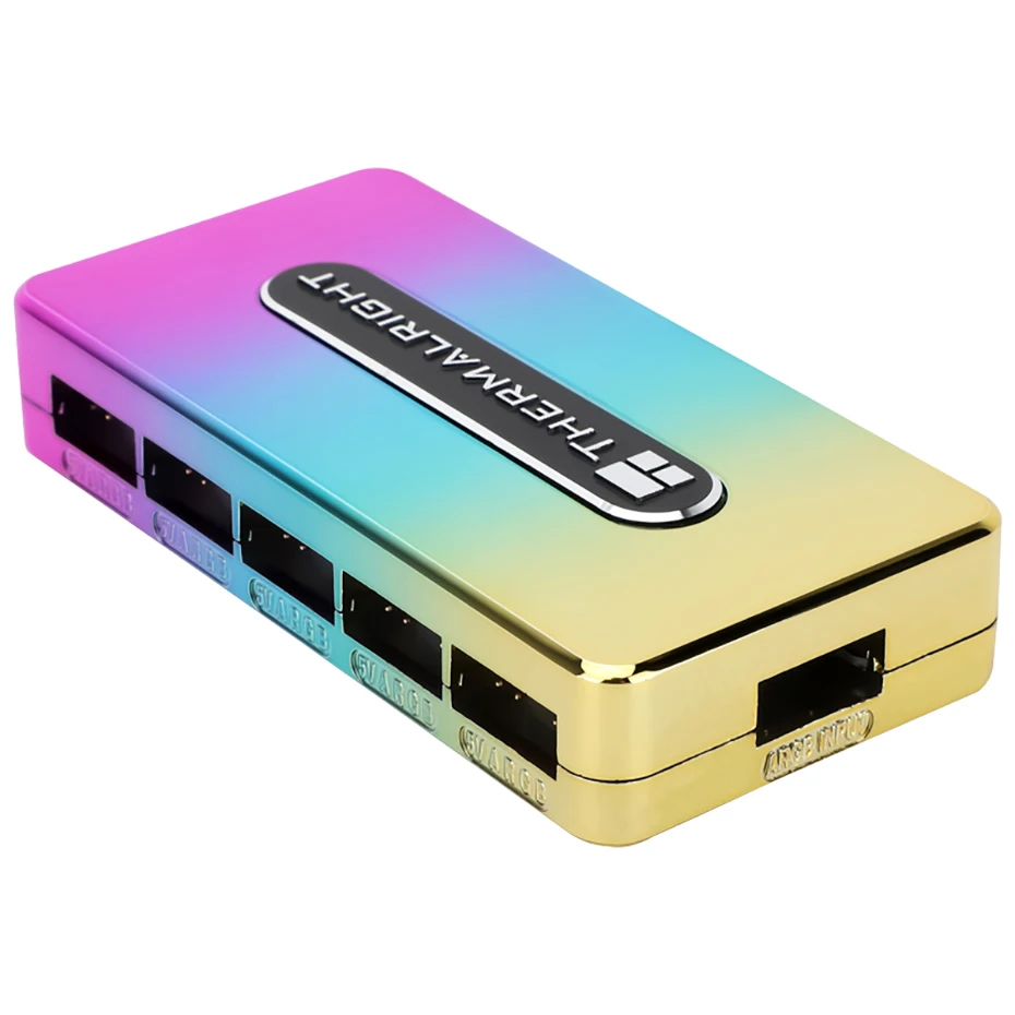 Thermalright-controlador de cubo RGB ARGB RE V.A, 5V, 3 pines/12V, 4 pines, sincronización de la placa base, CPU, enfriador, ventilador con cubierta, Cable HUB - imagen 2