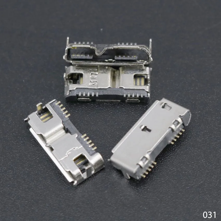 YuXi-Micro USB 3,0 tipo B SMT, conector hembra de 10 pines, puerto de carga para unidades de disco duro, interfaz de datos, 2 uds. - imagen 4