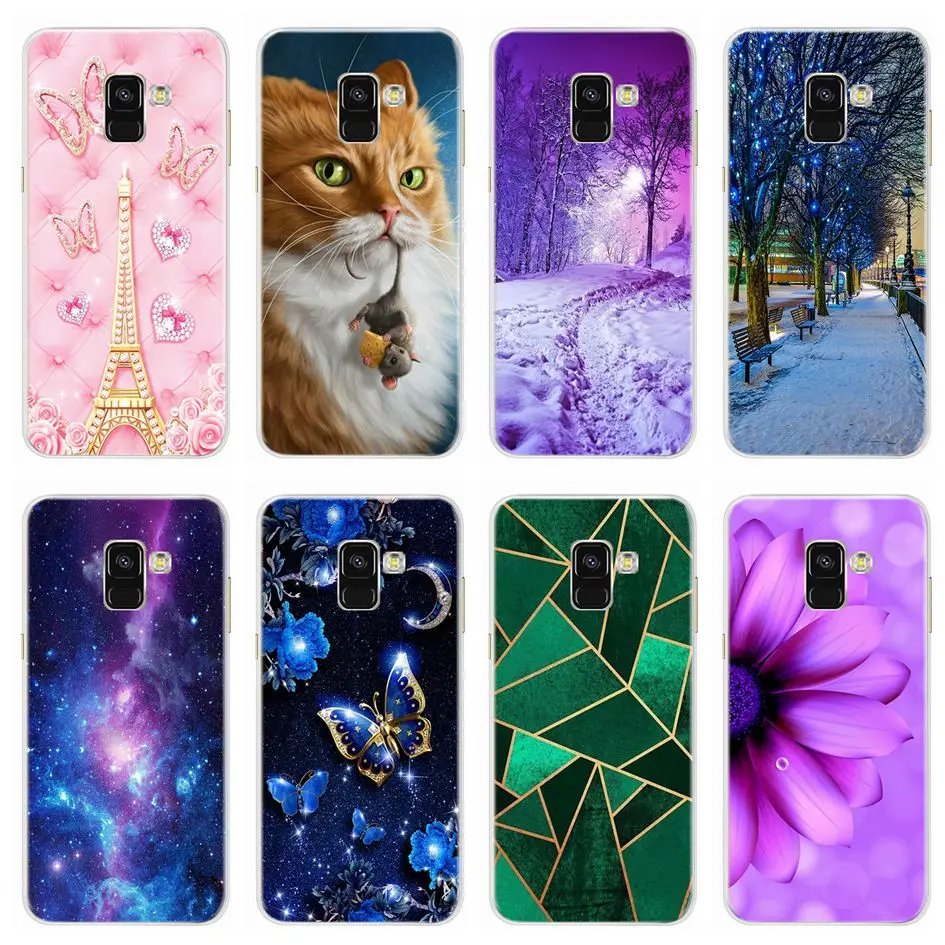Funda suave para Samsung Galaxy A8 2018 A530, carcasa de silicona de lujo para A8 Plus 2018 A730, A8 A 8 2018