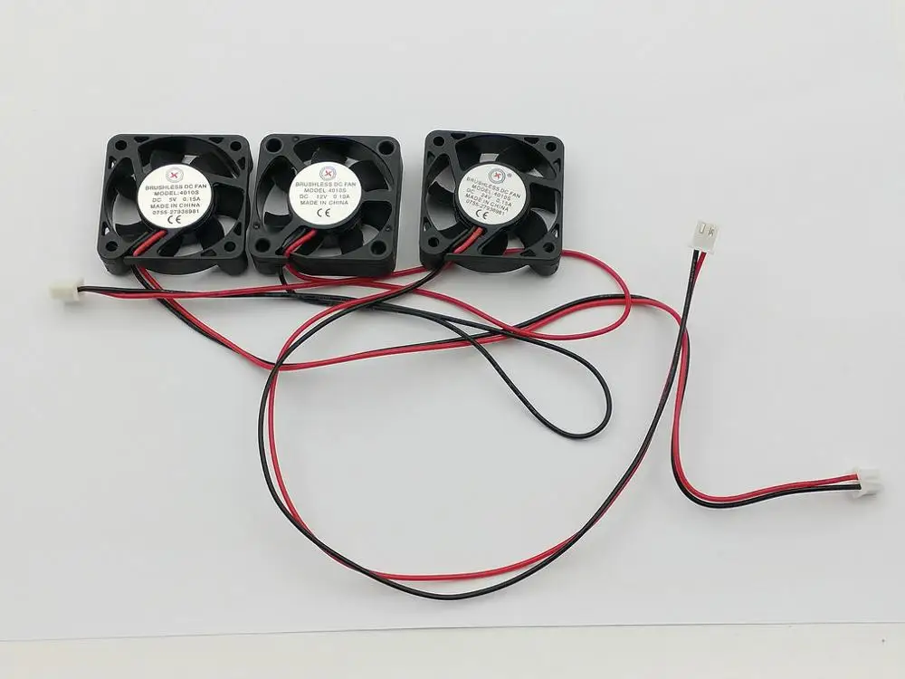 Ventilador de refrigeración de CC sin escobillas, 1 pieza, 2 pines, 4010s, 5V/12V/24V, 6 aspas, 40x40x10mm - imagen 5