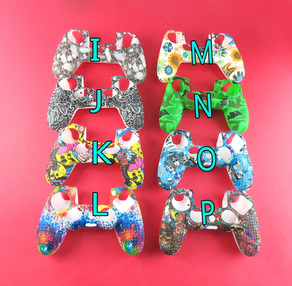 Funda de goma de Gel de silicona suave para SONY Playstation 4, controlador de PS4, funda protectora de Graffiti para PS4 Pro, Gamepad delgado, 1 ud. - imagen 3