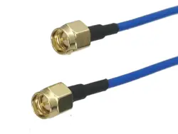 Cable coaxial SMA macho RG405 azul jumper pigtail 4 pulgadas