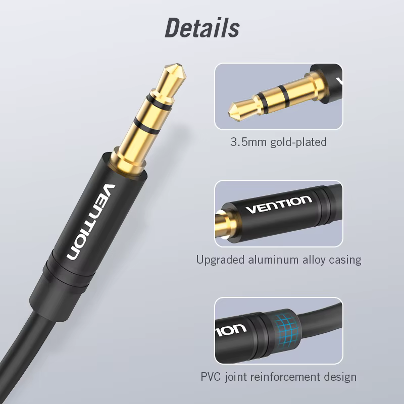 Vention Splitter Jack 3.5mm Macho a Doble Hembra Audio