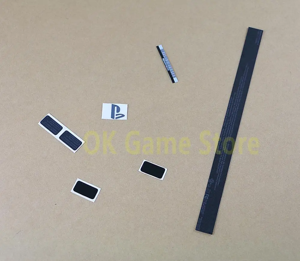 3 set/lote de sellos de etiquetas adhesivas de carcasa negra de repuesto para funda carcasa de PlayStation4 ps4 CUH-1001A - imagen 2