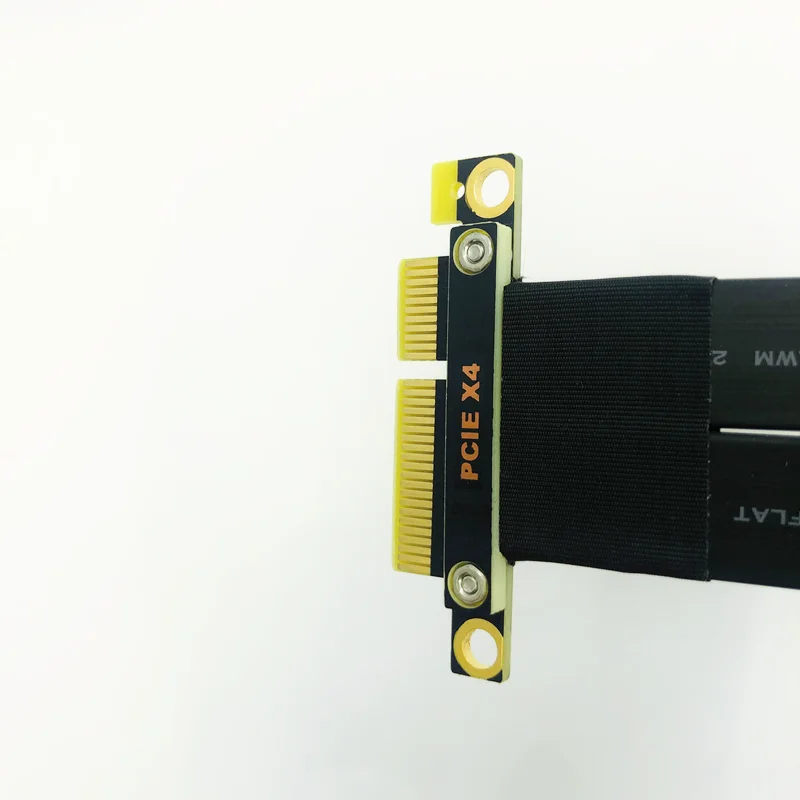 Cable de extensión PCI Express 3.0 4X Extensor PCI-e Adaptador PCIE 4X de 180 grados para velocidad de transferencia de datos mejorada - imagen 2