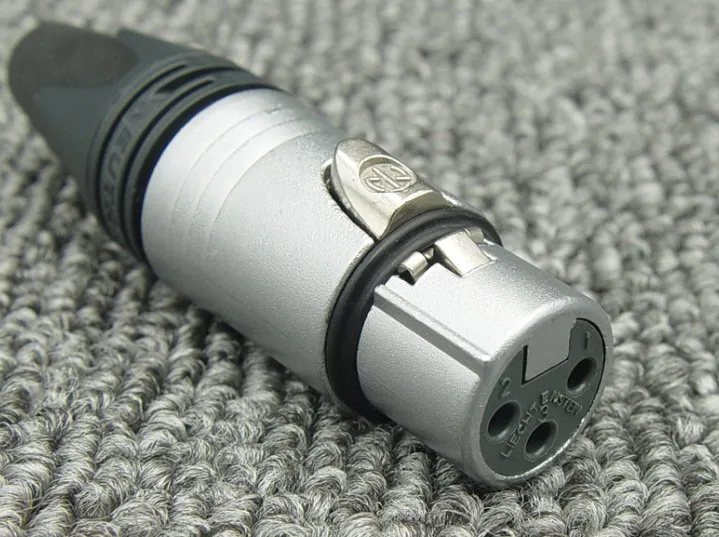 Original Neutrik NC3FXX-he NC3MXX-HE enchufe XLR macho/hembra chapado en oro de 3 polos Chapado en cromo de terciopelo resistente a la temperatura - imagen 2