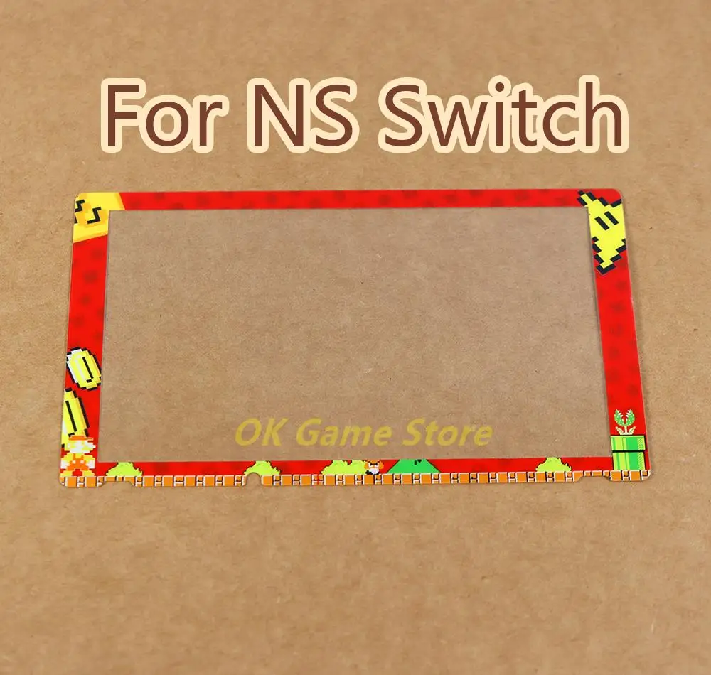 Protector de pantalla para Nintendo Switch, película ultrafina de Anime, accesorios de vidrio templado, borde de Color, 1 unidad