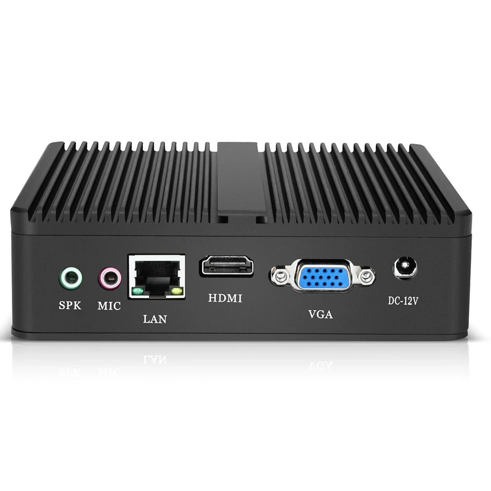 XCY-Mini PC sin ventilador, N2830 Intel Celeron, HDMI, VGA, pantalla Gigabit Ethernet 5x, USB, Compatible con WiFi, Windows 7/8/10, Linux - imagen 3