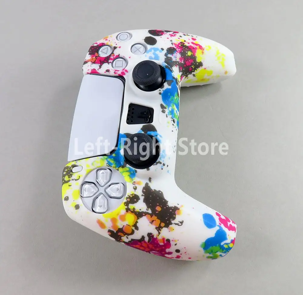 30 Uds para PS5 funda de goma de Gel de silicona suave para SONY Playstation 5 para controlador PS5 funda protectora para accesorios PS5 - imagen 3