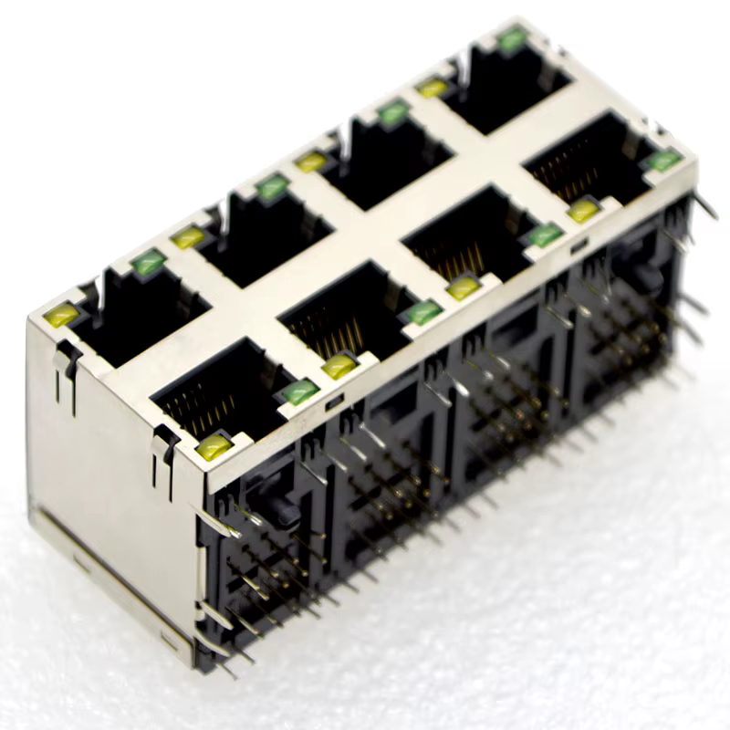 Keystone Jack RJ45 Cat6A LED – Conector Ethernet Blindado - imagen 3