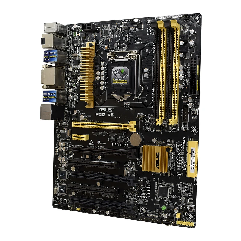 Placa base de estación de trabajo ASUS P9D WS LGA 1150 DDR3 1600/1333 Intel C226 compatible con CPU Intel de 4. a generación 6xSATA USB3.0 HDMI - imagen 2