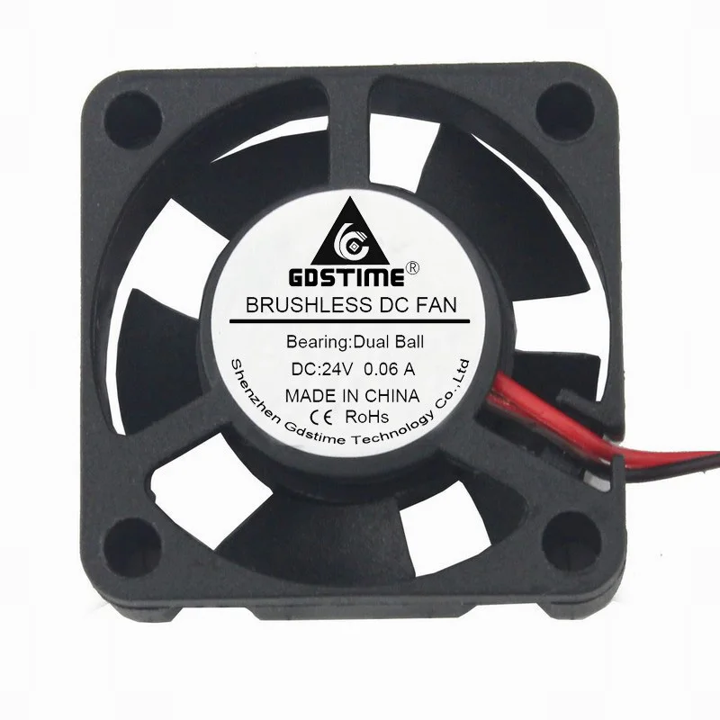 Gdstime Ventilador CPU 30x30x10 mm 24V 2 pines brushless compacto