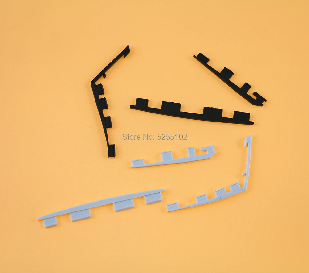 1 Juego de almohadilla de goma para consola Sony Playstation 4, cubierta protectora contra el polvo, color blanco y negro, CUH10XX 1000 CUH-11XX 1100 - imagen 2