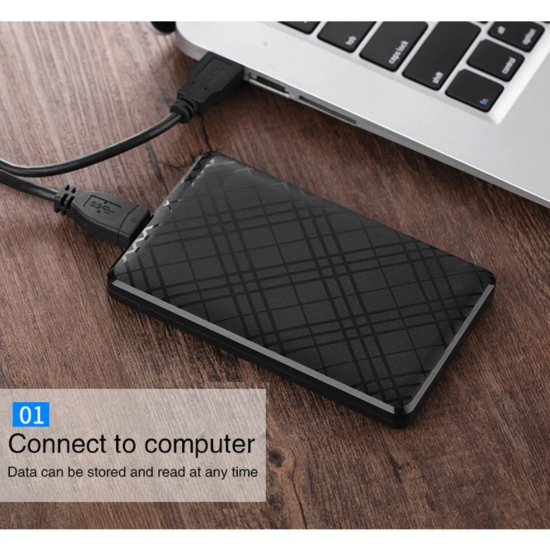 Funda Hd externa para disco duro SATA2 3 de 2,5 pulgadas, carcasa de HDD móvil con Cable de 6TB, alta velocidad, USB 3 0, T43 - imagen 2