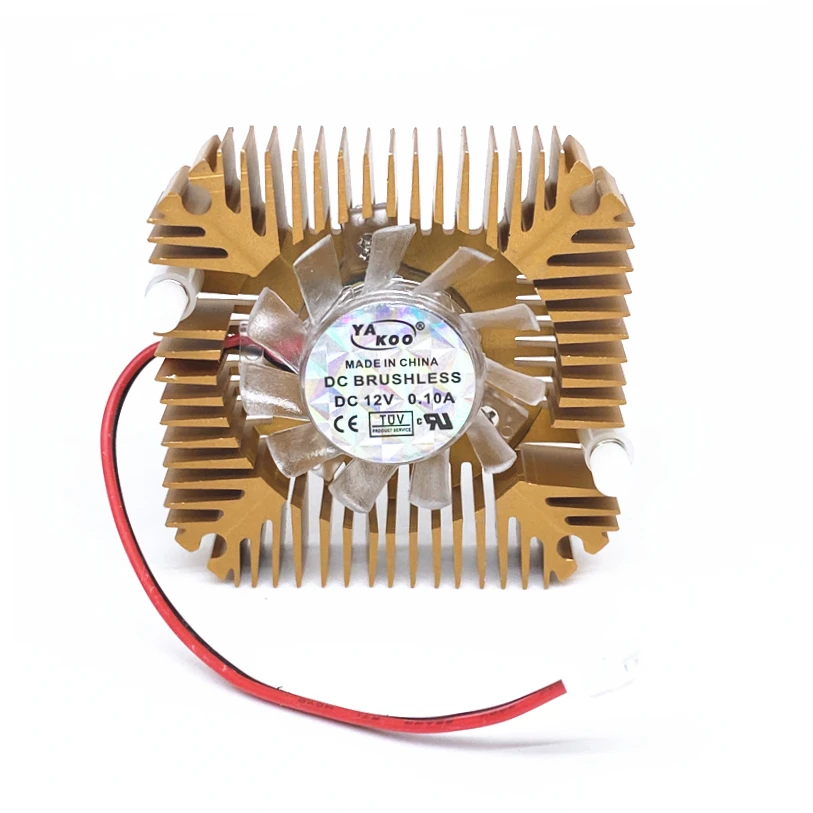 Ventilador BGA de 5V de cc, 12V, 0.1A, 55mm, tarjeta gráfica, Chips de puente, enfriador de disipador de calor, 2 pines - imagen 2