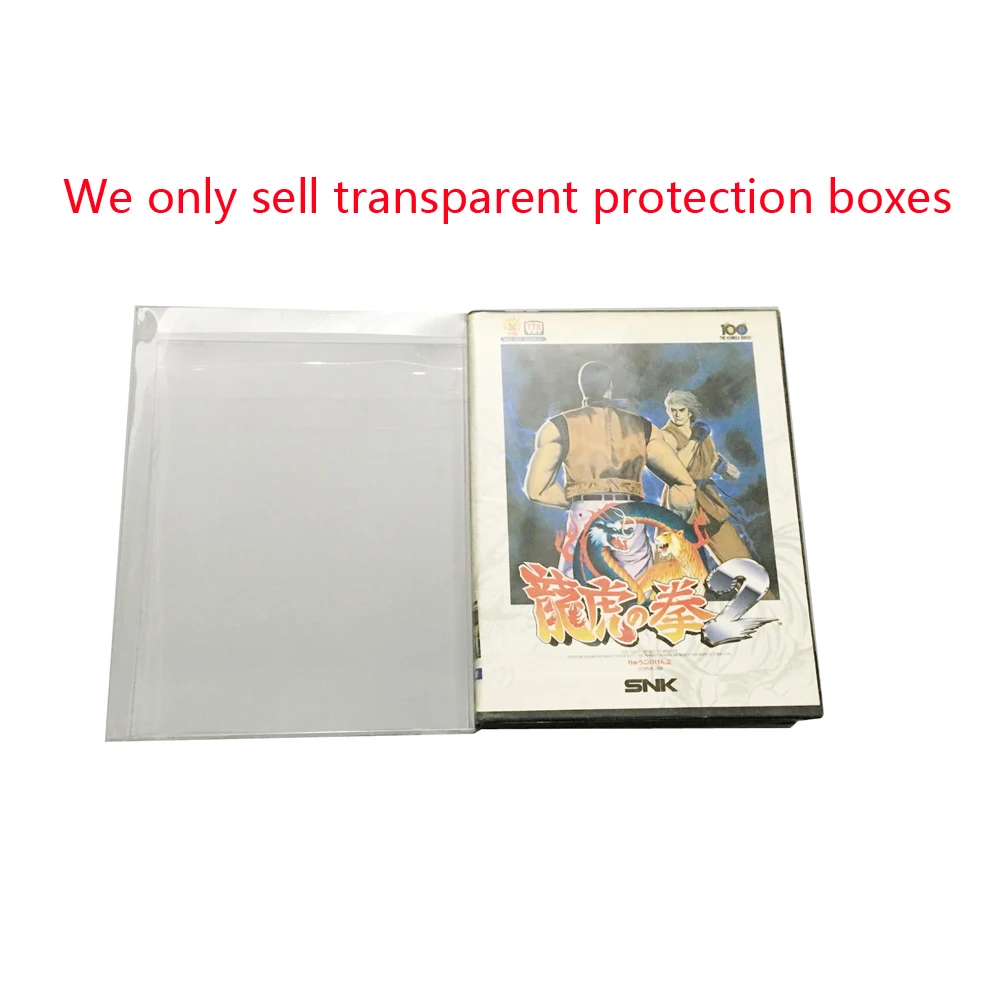 Caja de almacenamiento de colección transparente para consola de juegos doméstica S-N-K para NEO-GEO aes, caja de plástico, caja de exhibición protectora para mascotas - imagen 4