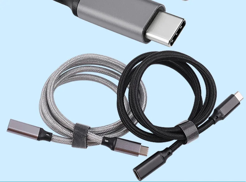 Cable de extensión USB C OTG de 0,2 m/0,5 m/1 m/2 m/3 m - Extensor USB C USB 3.1 Gen 2 de 10 Gbps 100 W de carga rápida Compatible con TB 3 - imagen 5