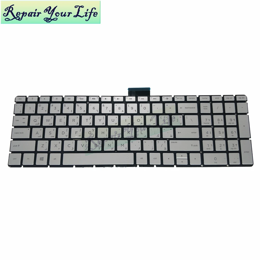 Teclado retroiluminado azerty francés árabe para HP ENVY X360 15M 15-BP BP000 15-BS 15-BW 15-CK 15-CB 250 G6 9z. Ne1bq. F0a NSK-XDFBQ - imagen 2